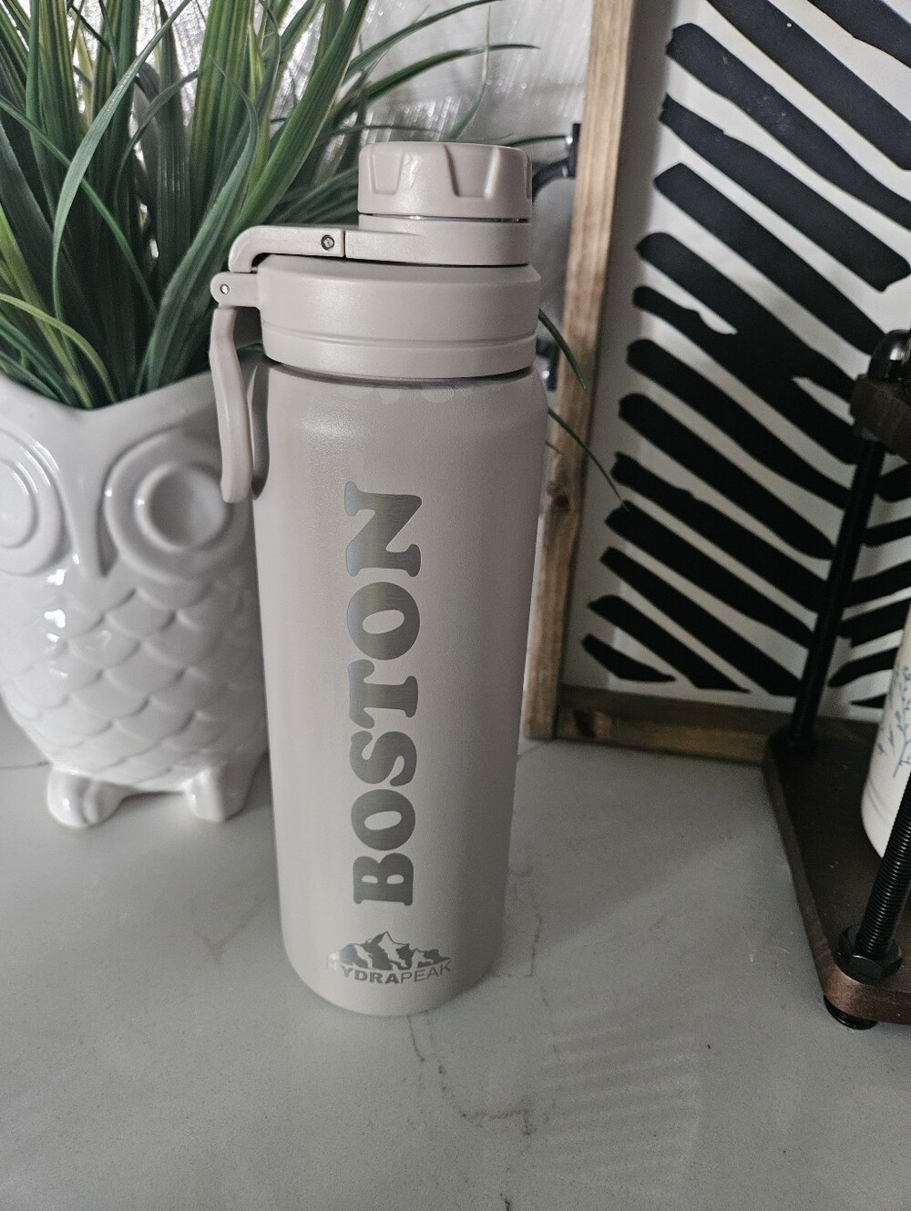HydraPeak Boston Insulated Water Bottle - Matte Taupe